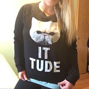 L Cattitude sweater